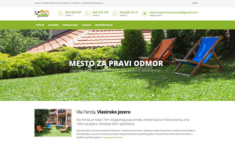 Veb-sajt: Vila Panda